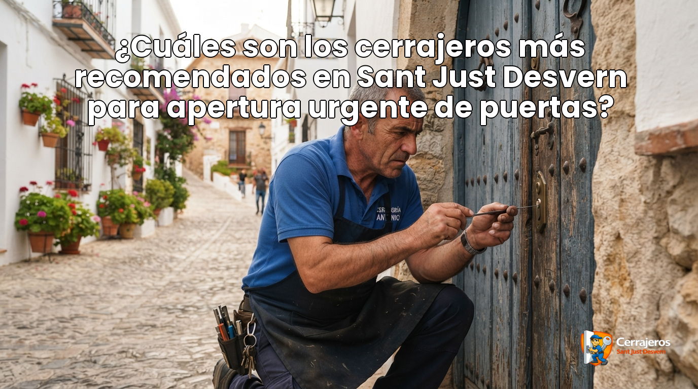 featured cuales son los cerrajeros mas recomendados en sant just desvern para apertura urgente de puertas