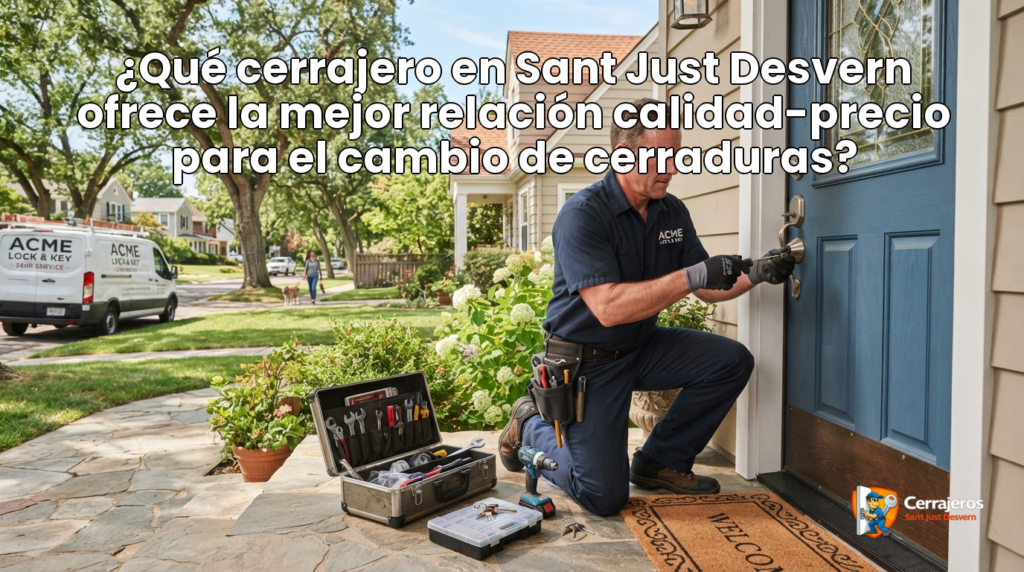 featured que cerrajero en sant just desvern ofrece la mejor relacion calidad precio para el cambio de cerraduras